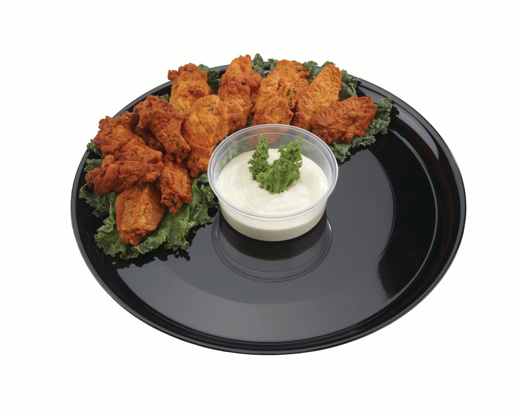 Checkmate 8" Round Tray Black25 Each - 1 Per Case.