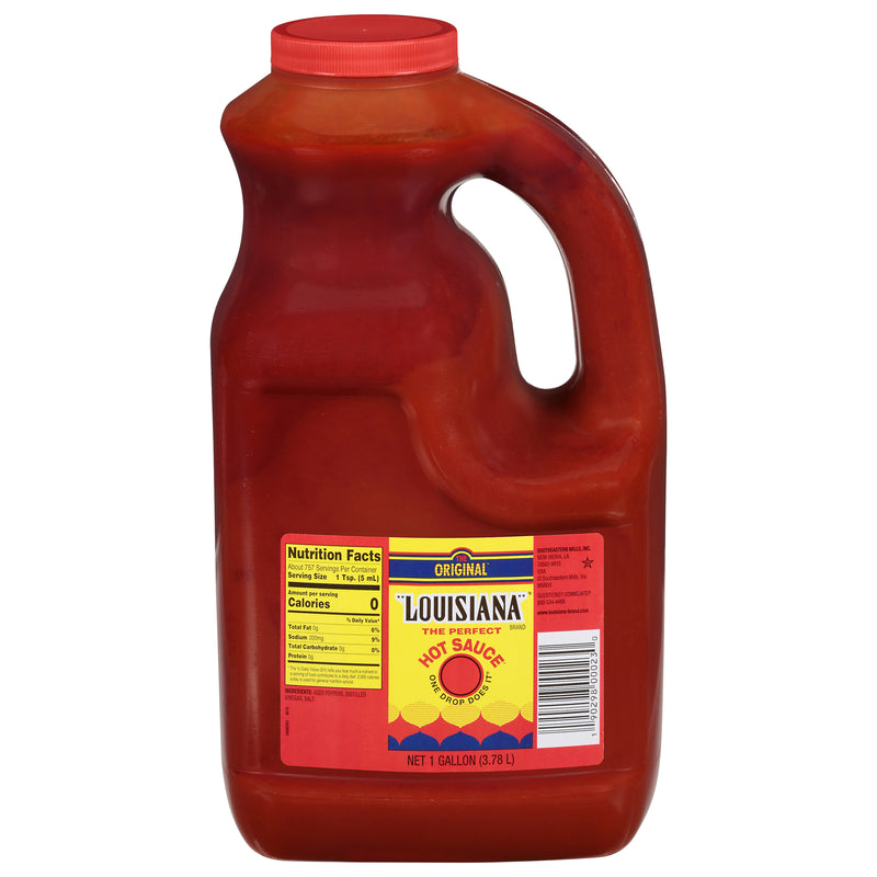 Louisiana Hot Sauce Louisiana Hot Sauce Gallon 1 Gallon - 4 Per Case.