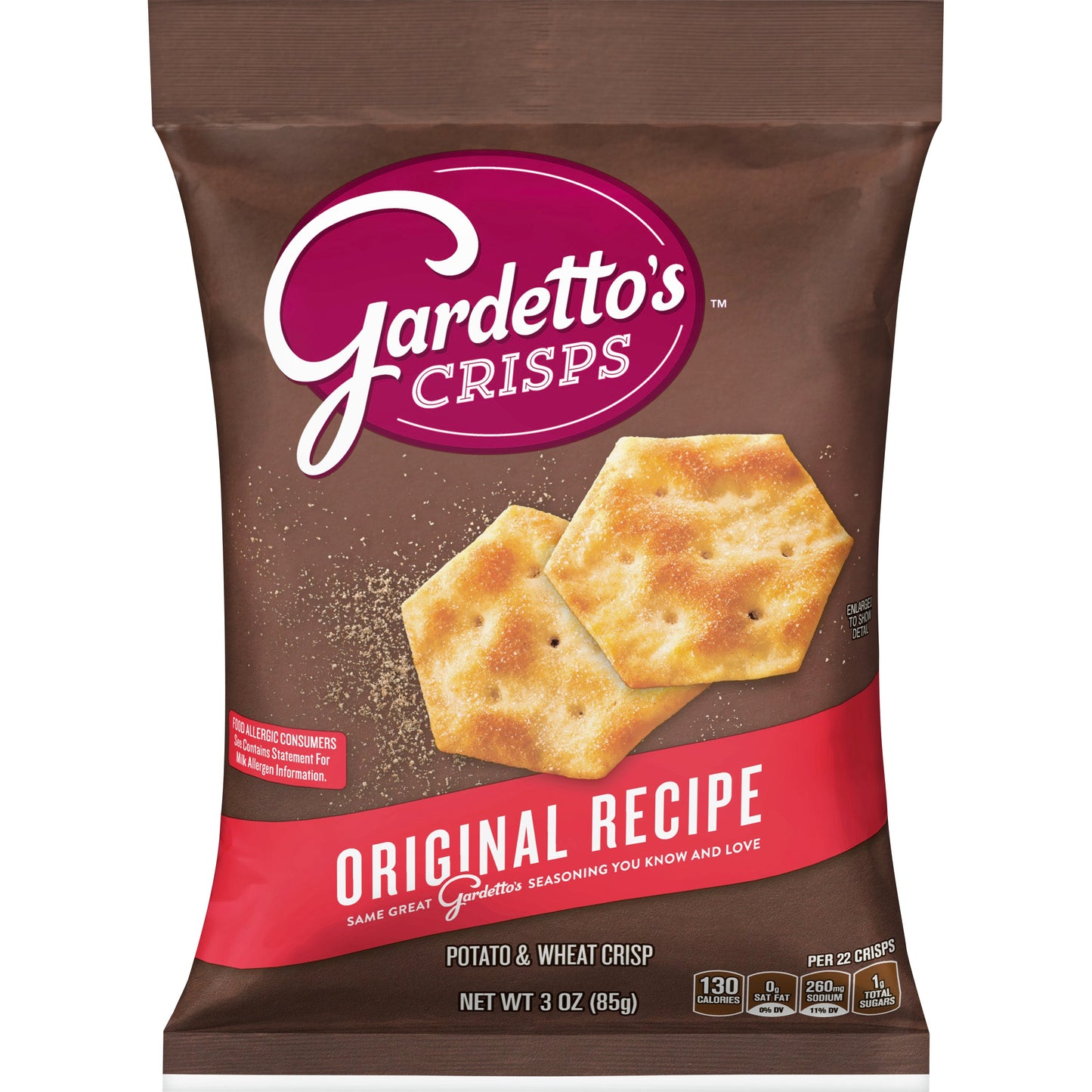 Gardetto's™ Snack Crisps Original Recipe 3 Ounce Size - 7 Per Case.