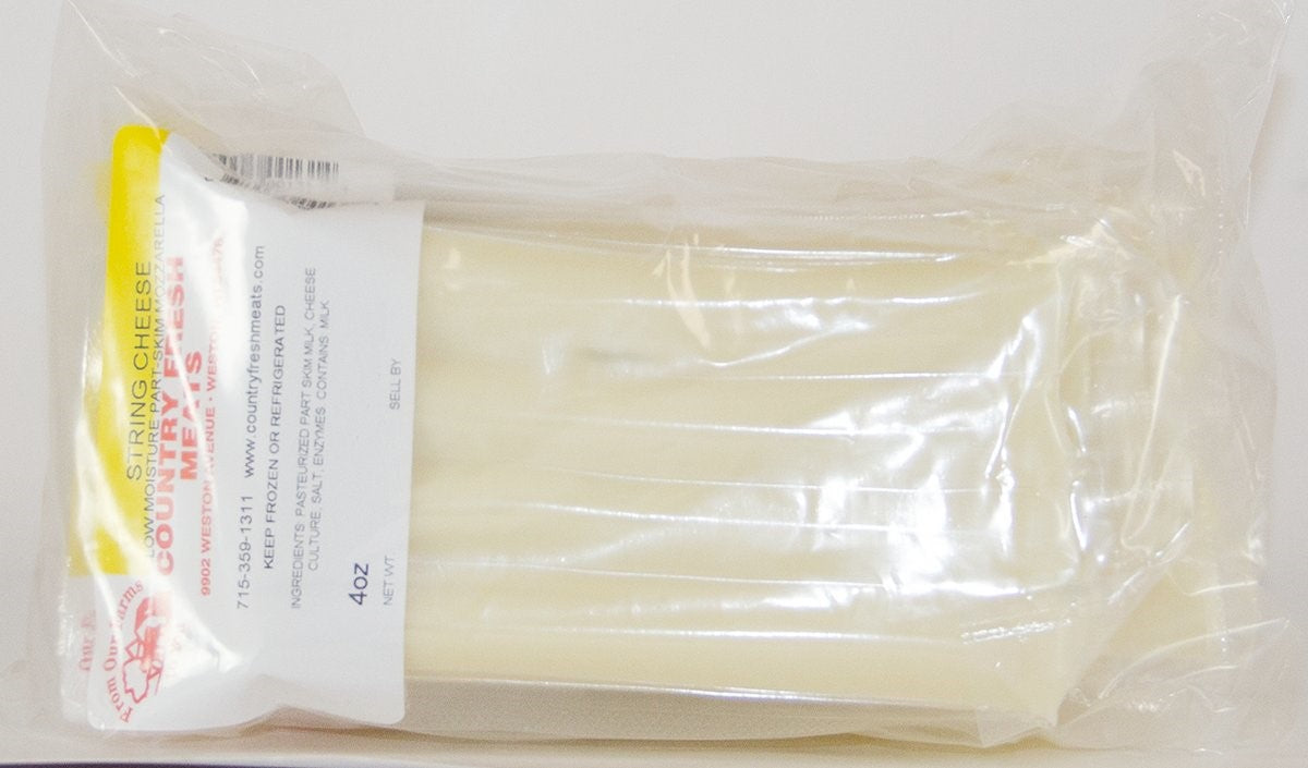 Country Fresh Meats String Cheese 4 Ounce Size - 102 Per Case.