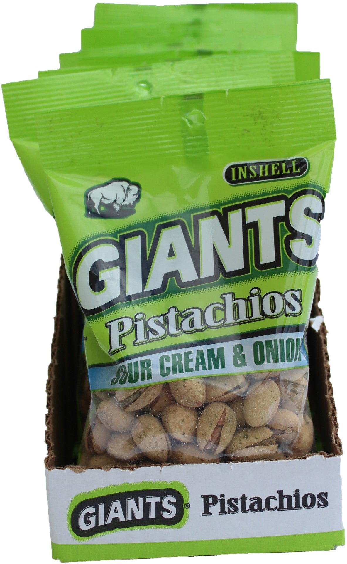 Giant Snack Inc Giants Pistachios Sour Creamonion 4.5 Ounce Size - 8 Per Case.