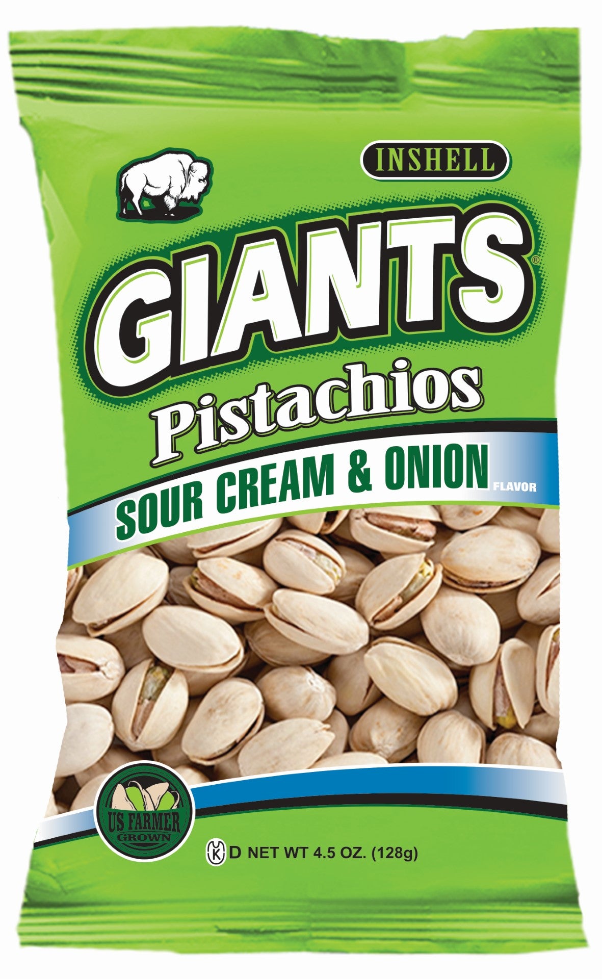 Giant Snack Inc Giants Pistachios Sour Creamonion 4.5 Ounce Size - 8 Per Case.