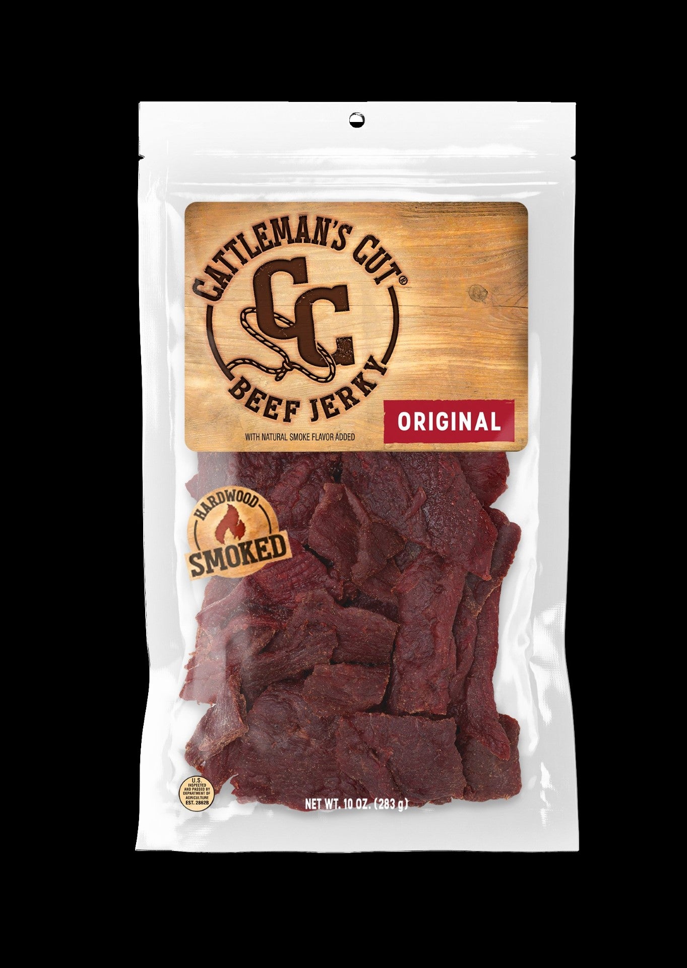 Cattlemans Original Beef Jerky Ozpk 10 Ounce Size - 6 Per Case.