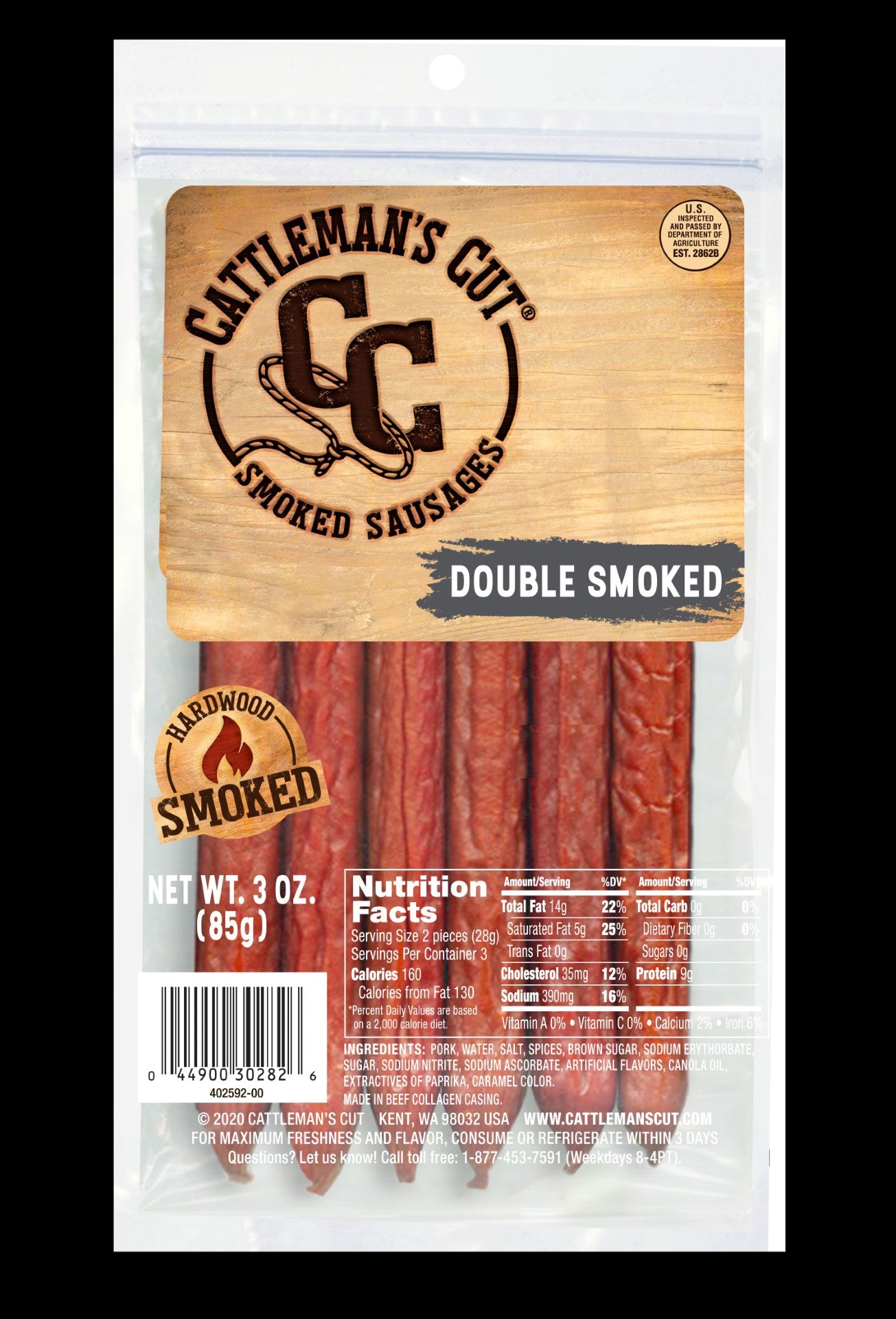 Cc Dble Smk Stck3 Ounce Size - 64 Per Case.