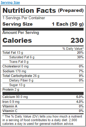 Fieldstone Bakery Honey Bun 1.76 24 Count Packs - 6 Per Case.