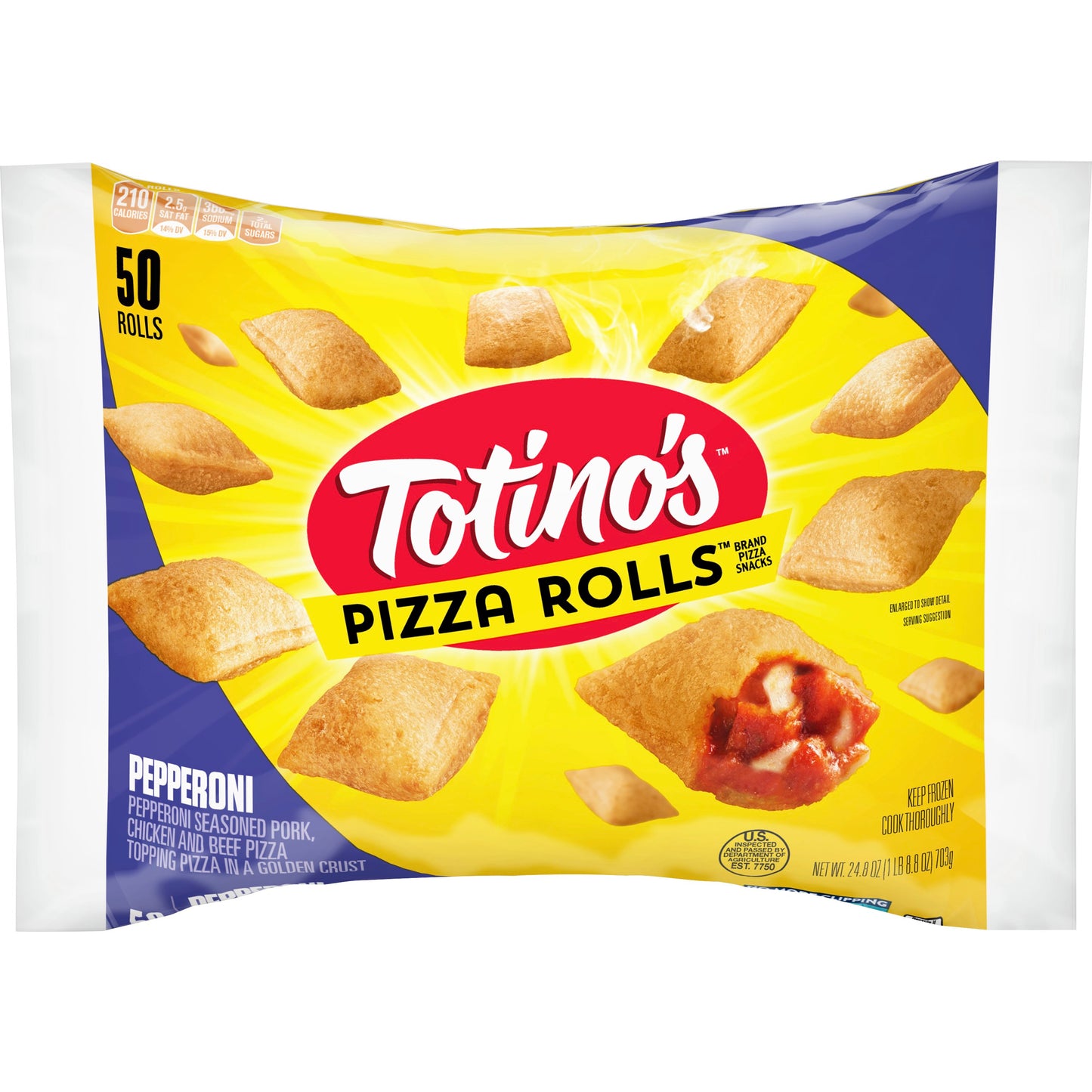 Totino's™ Frozen Hot Snacks Pizza Rolls™ Pepperoni 24.8 Ounce Size - 9 Per Case.