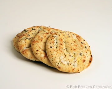 Focaccia Par Baked 6" 4 Ounce Size - 80 Per Case.