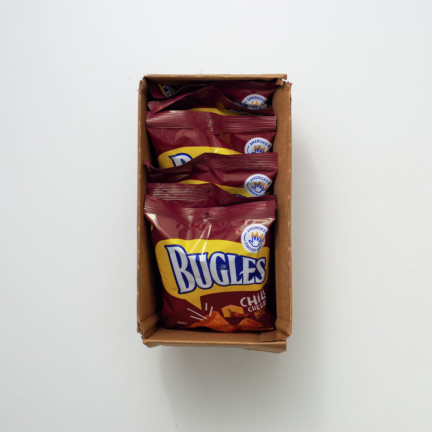 Bugles™ Chili Cheese 3 Ounce Size - 6 Per Case.