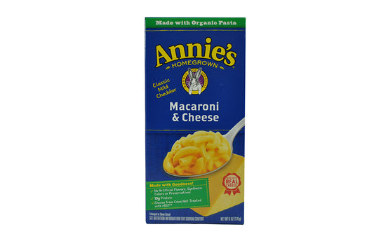 Annie's™ Mwo Macaroni & Cheese Mild Cheddar 6 Ounce Size - 12 Per Case.