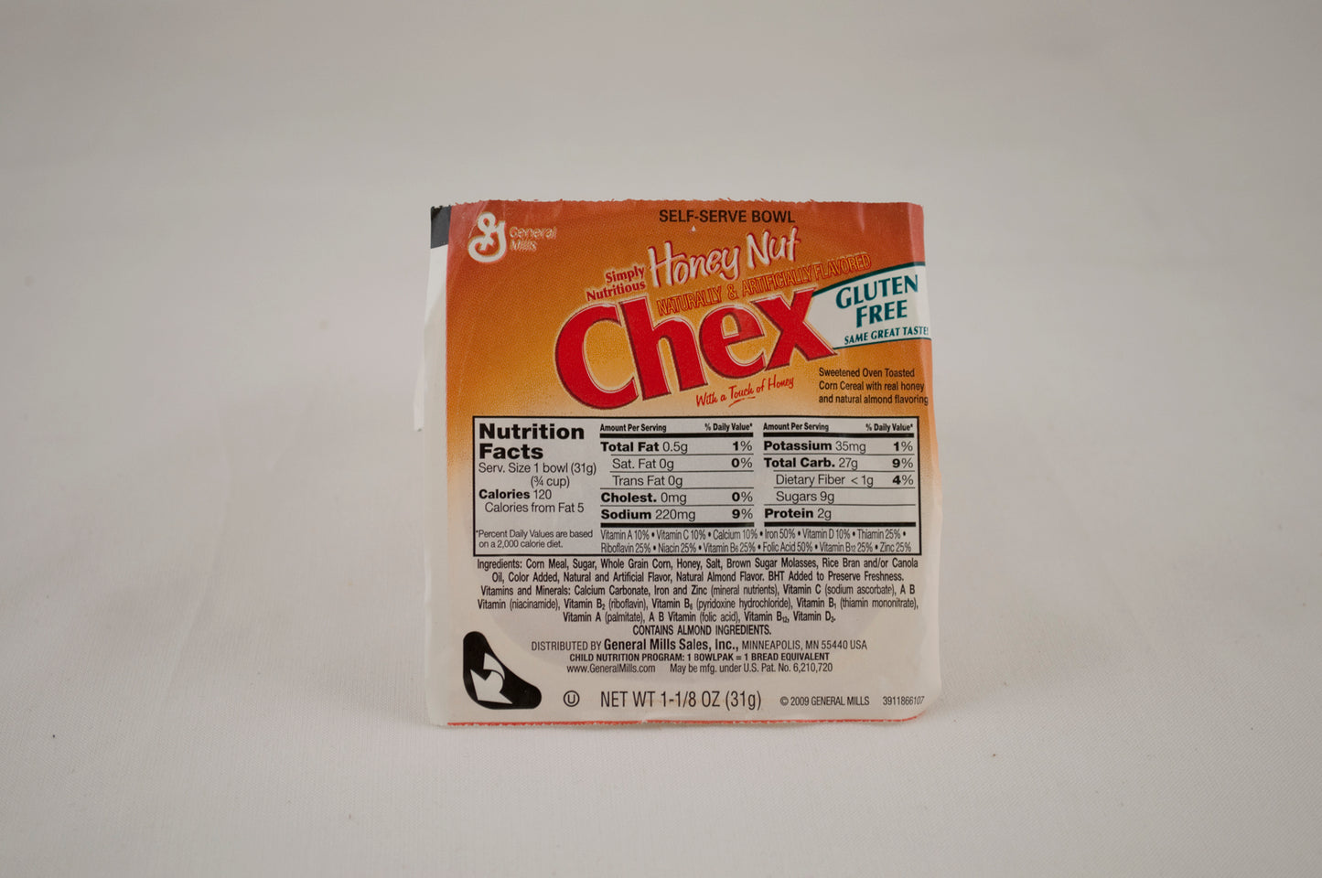 Honey Nut Chex™ Cereal Single Serve Bowlpak 1.13 Ounce Size - 96 Per Case.