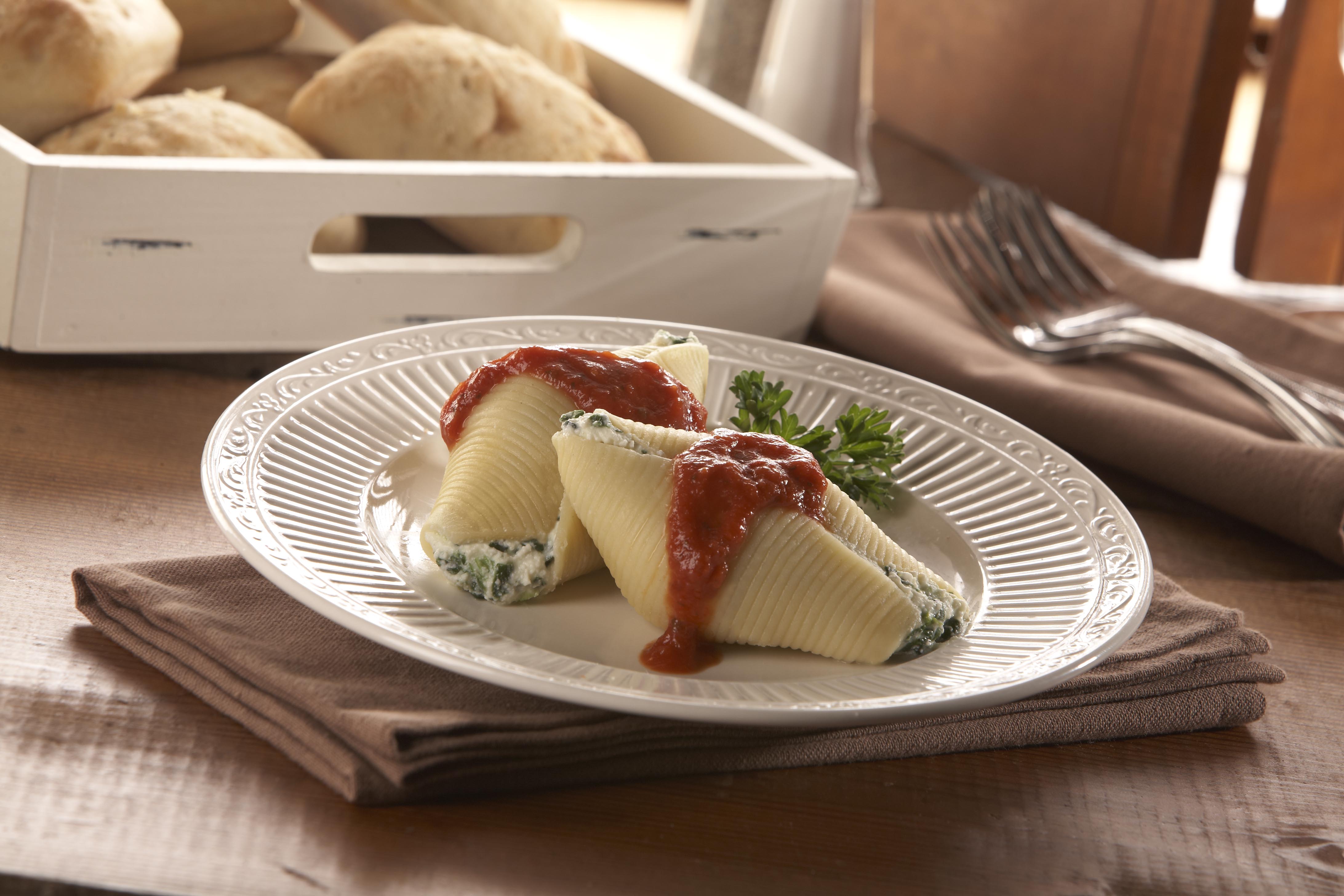 Florentine Stuffed Shells 9 Pound Each - 1 Per Case.