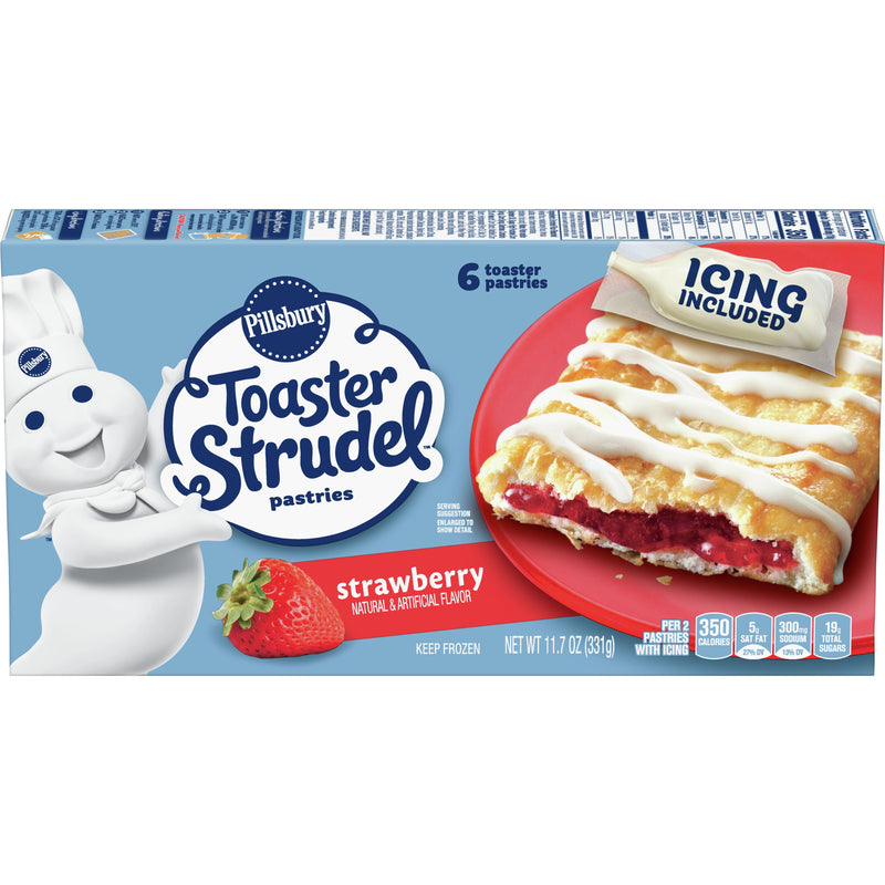 Pillsbury™ Frozen Toaster Strudel Pastriesstrawberry11.7 Ounce Size - 12 Per Case.