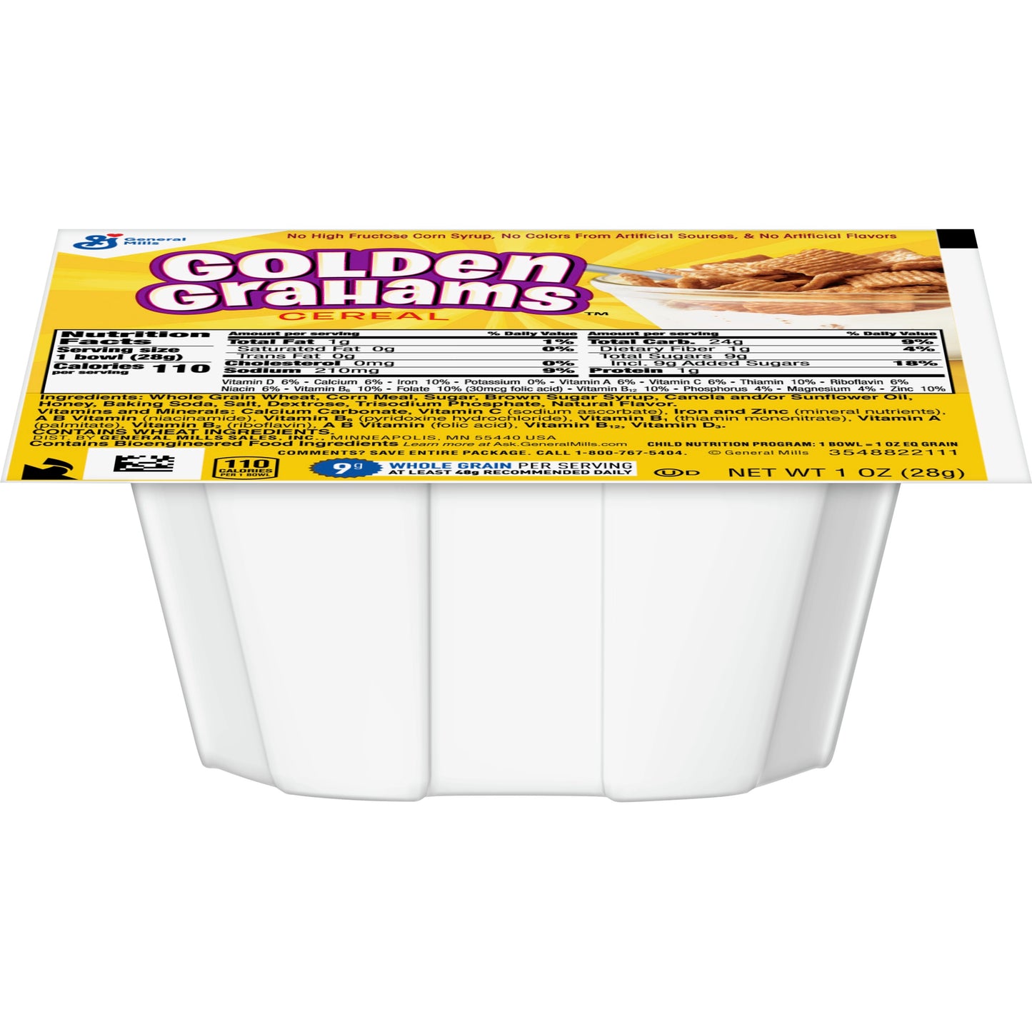 Golden Grahams™ Cereal Single Serve Bowlpak 1 Ounce Size - 96 Per Case.