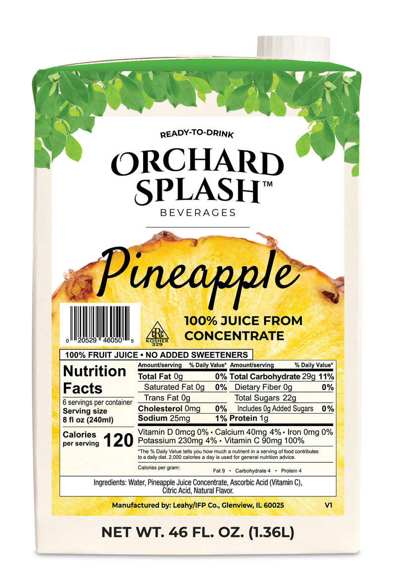 Rtd Pineapple Juice 46 Ounce Size - 12 Per Case.