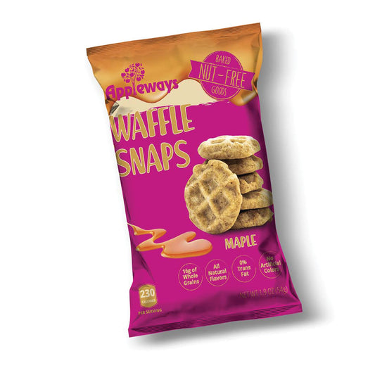 Appleways Whole Grain Maple Waffle Snaps 1 Each - 180 Per Case.