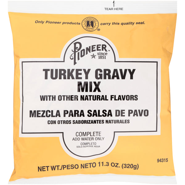 Pioneer Turkey Gravy Mix 11.3 Ounce Size - 6 Per Case.