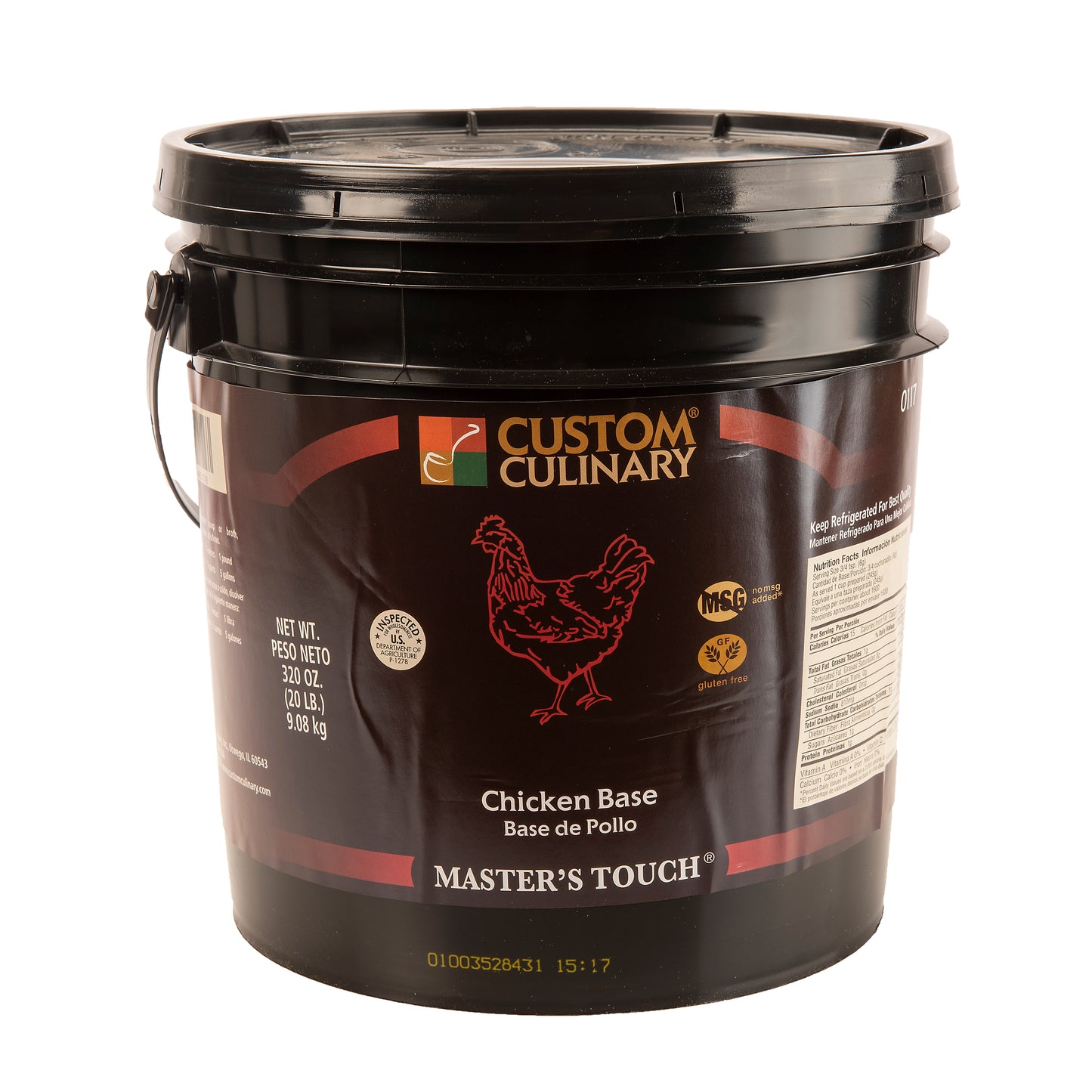 Masters Touch Base Chicken No Msg 1-20 Pound Gluten Free 1-20 Pound