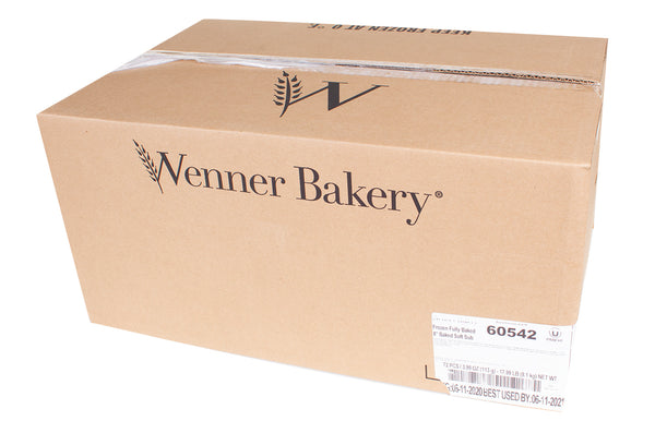 Wenner Bakery 8" Baked Soft Sub 4 Ounce Size - 72 Per Case.