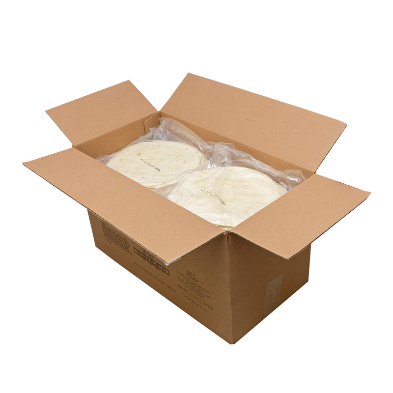 Mayan White Flour Tortillas 8" 18.016 Ounce Size - 12 Per Case.