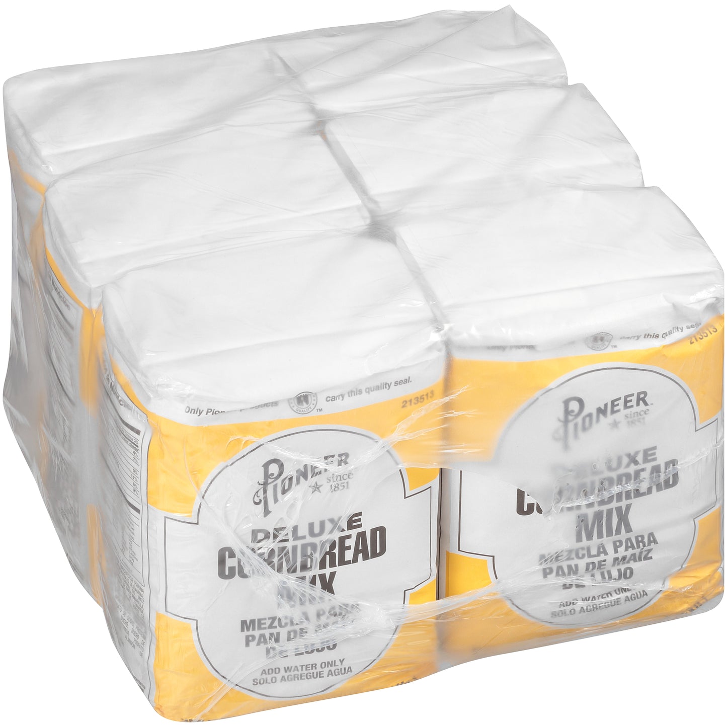 Pioneer Deluxe Corn Bread Mix 5 Pound Each - 6 Per Case.