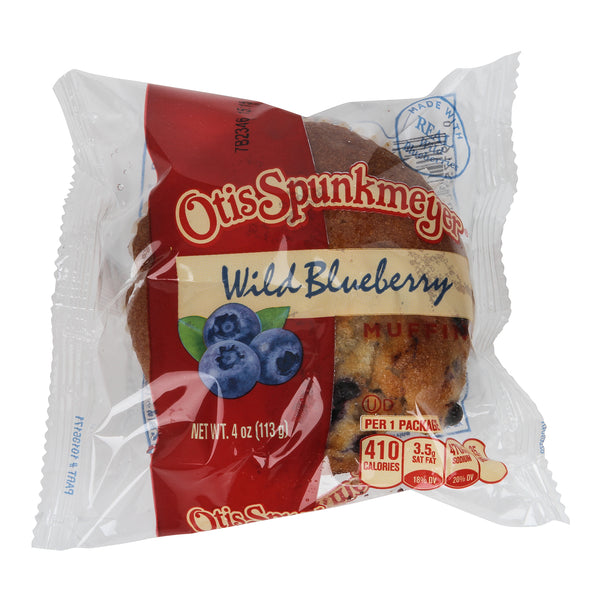 Muffin Wild Blueberry Naturally Flavored Individually Wrapped 4 Ounce Size - 24 Per Case.