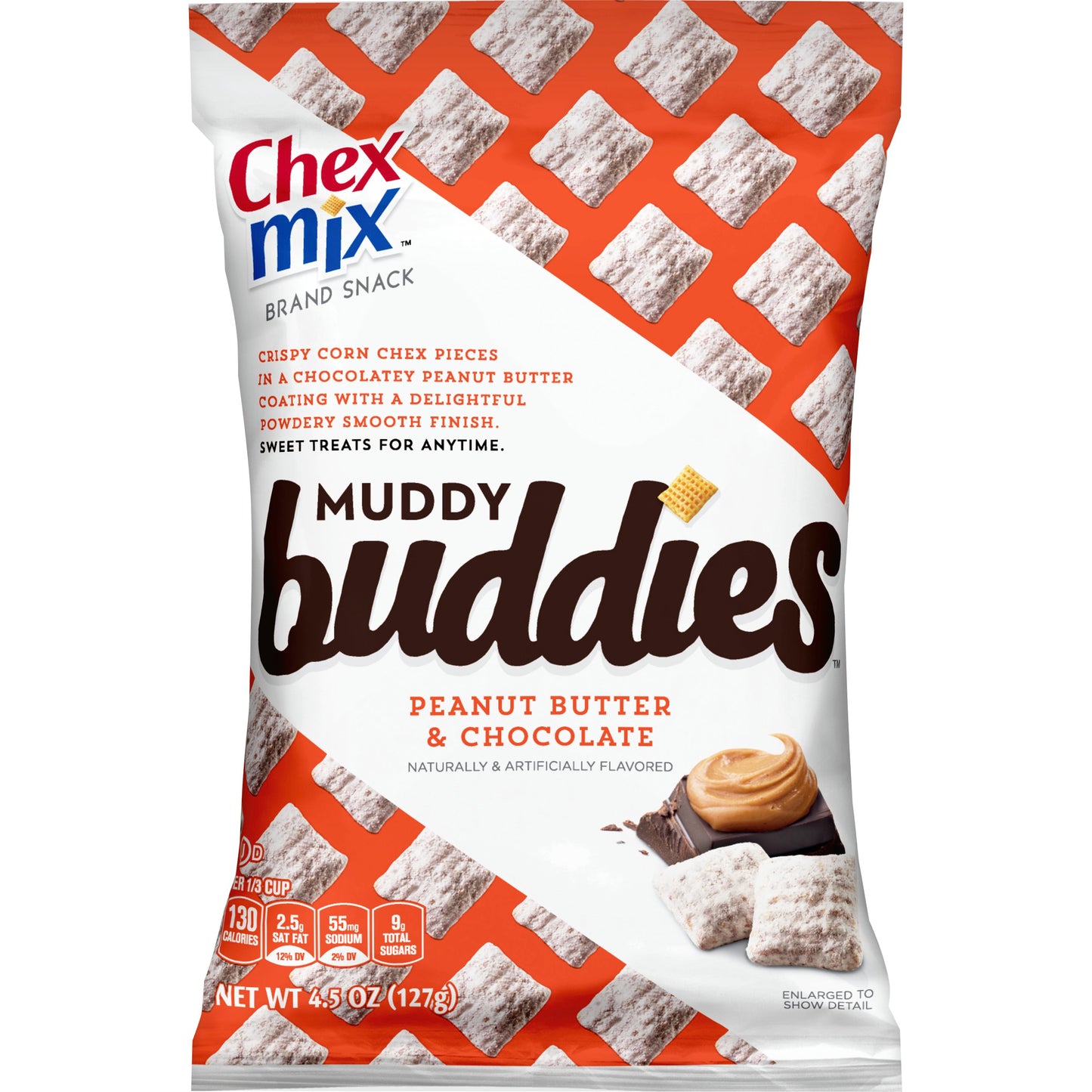 Chex Mix™ Muddy Buddies™ Snack Mix Peanut Butter & Chocolate 4.5 Ounce Size - 7 Per Case.