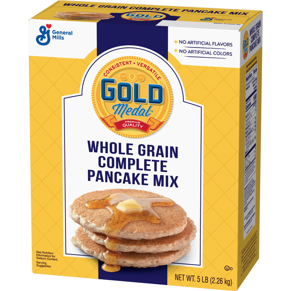 Gold Medal™ Complete Pancake Mix With hole Grain 5 Pound Each - 6 Per Case.