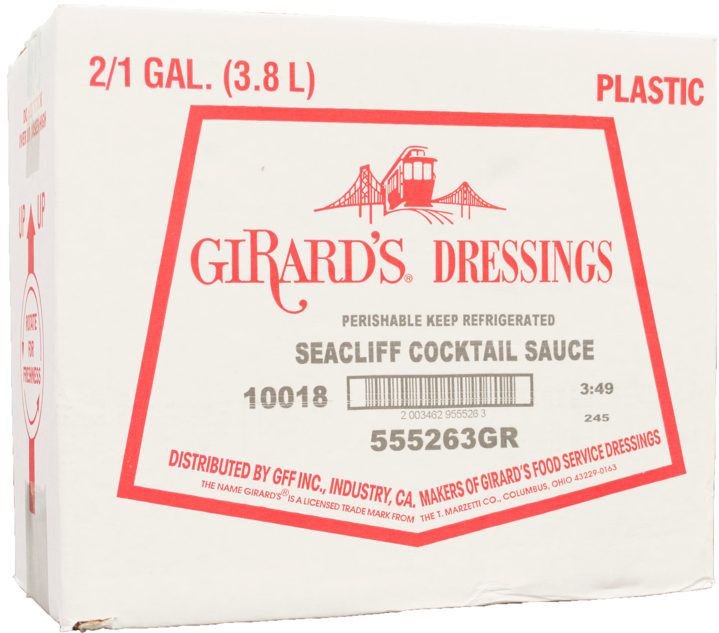 Girard's Seacliff Cocktail Sauce, 1 Gallon - 2 Per Case.