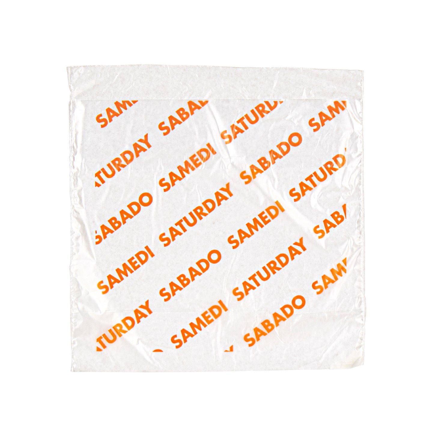 Bag High Density Preportion Bag Printed Saturday Orange 2000 Each - 1 Per Case.