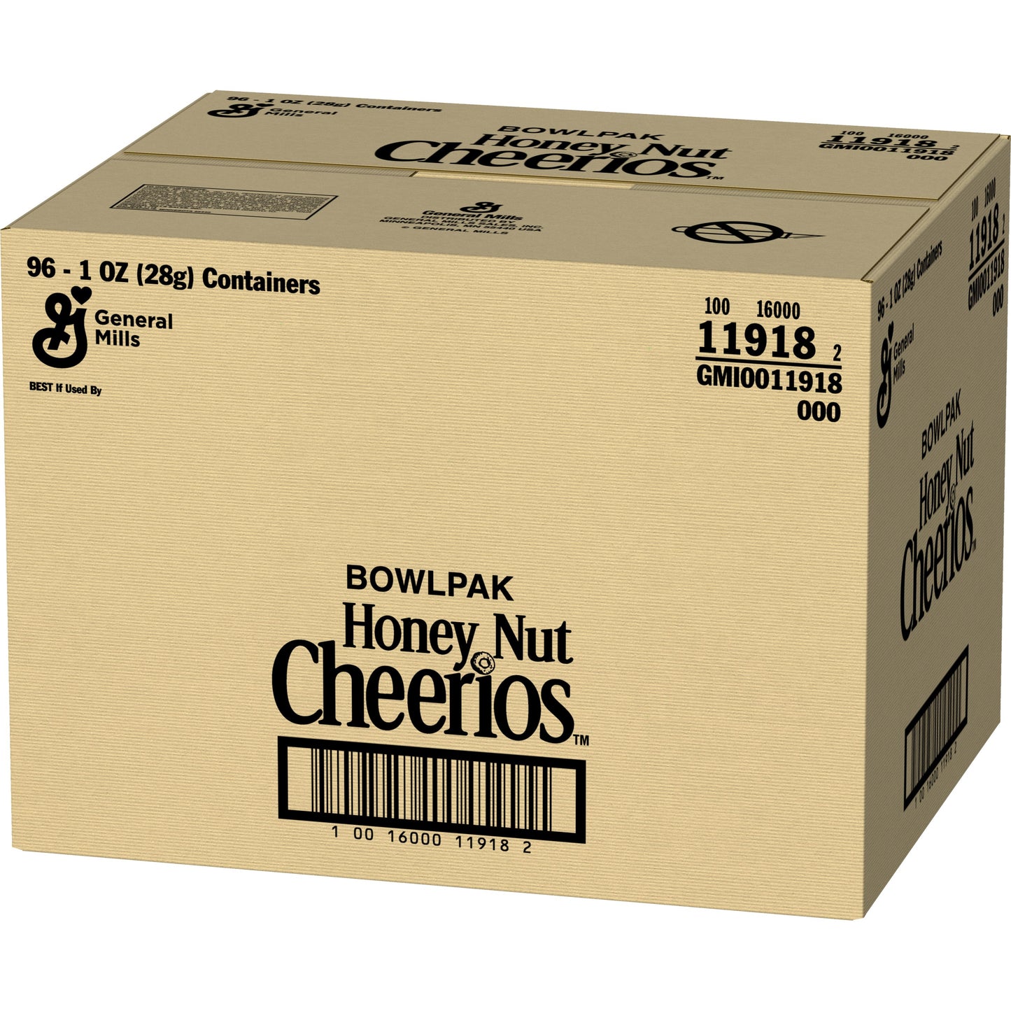 Honey Nut Cheerios™ Cereal Single Serve Bowlpak 1 Ounce Size - 96 Per Case.