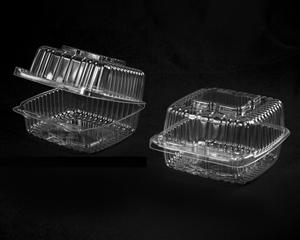 5" Square Deep Plastic Container 1 Each - 500 Per Case.
