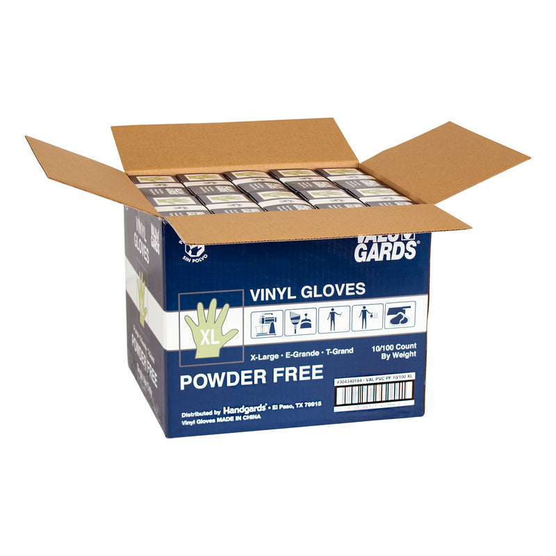 Glove Vinyl Valugard Powder Free Extra Large 100 Each - 10 Per Case.