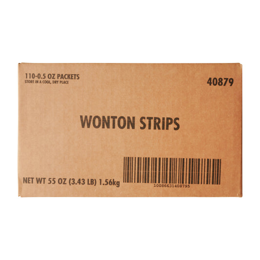 Fresh Gourmet Wonton Strips 0.5 Ounce Size - 110 Per Case.