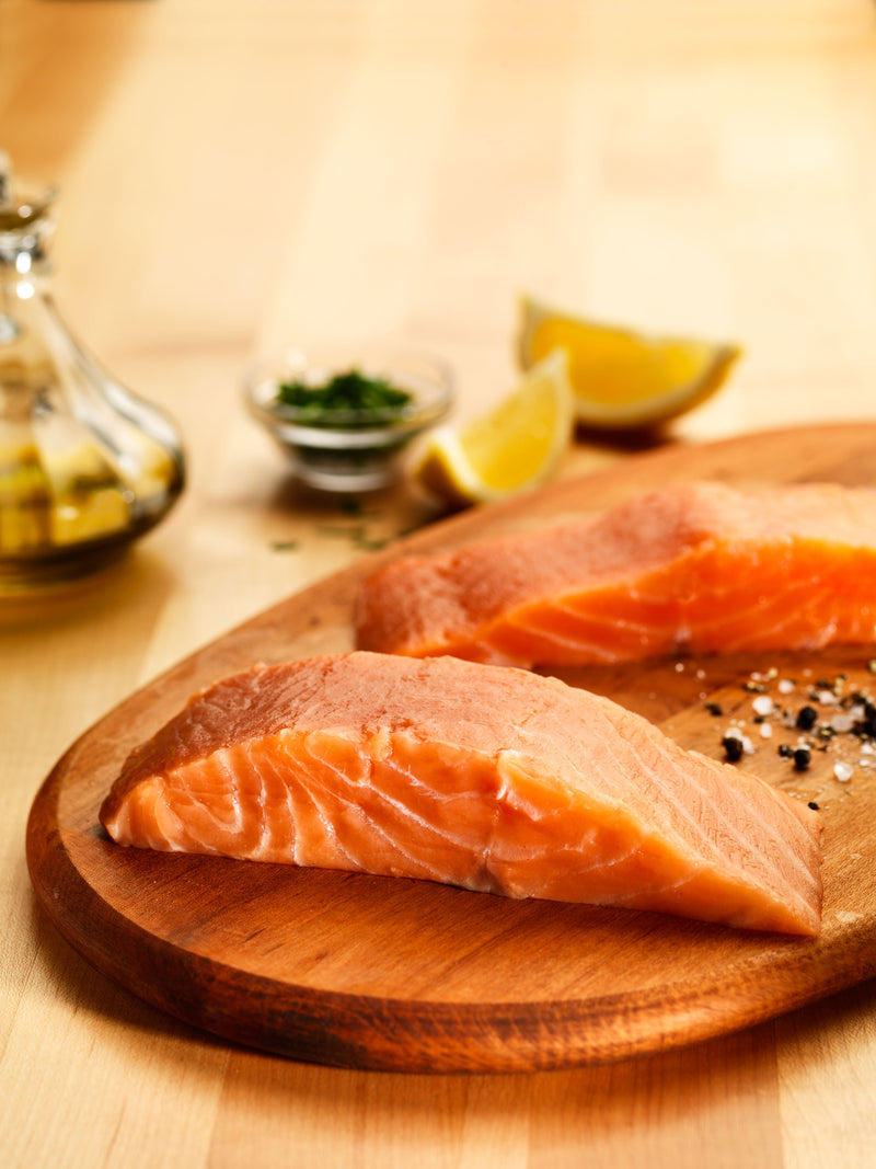 Fpi IQF Chilean Atlantic Salmon Portionsivp 10 Pound Each - 1 Per Case.