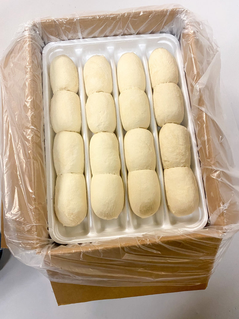 Bridgford White Bun Loaf Dough Tray 80 Piece - 1 Per Case.