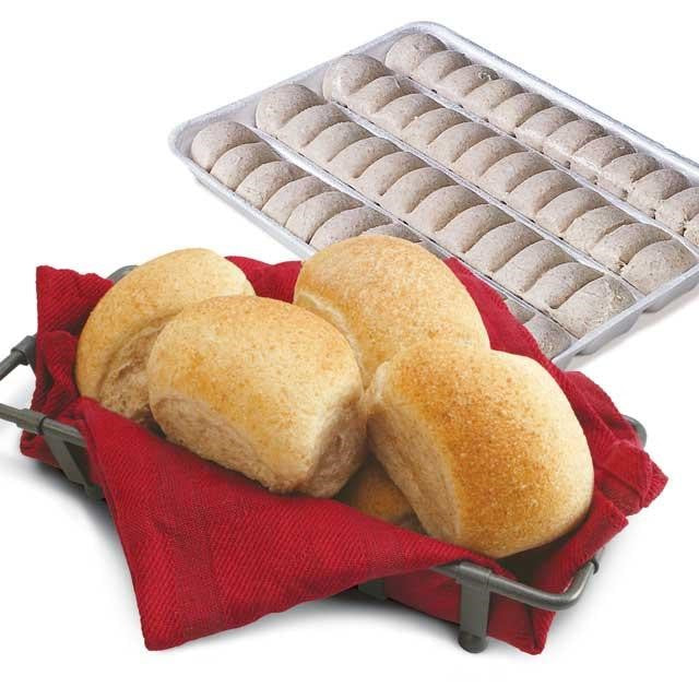 Bridgford Honey Wheat Ranch Yeast Roll Doughtray (Whole Grain) 240 Piece - 1 Per Case.