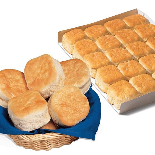 Bridgford Old South Buttermilk Biscuits Sliced Layer 100 Piece - 1 Per Case.