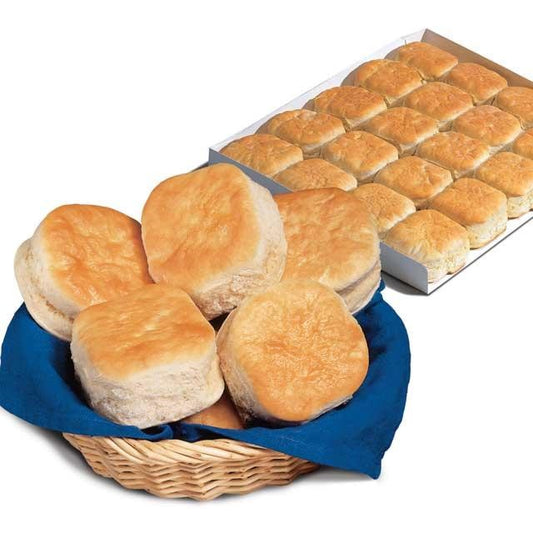 Bridgford Easy Break Old South Buttermilk Biscuits Layer 100 Piece - 1 Per Case.