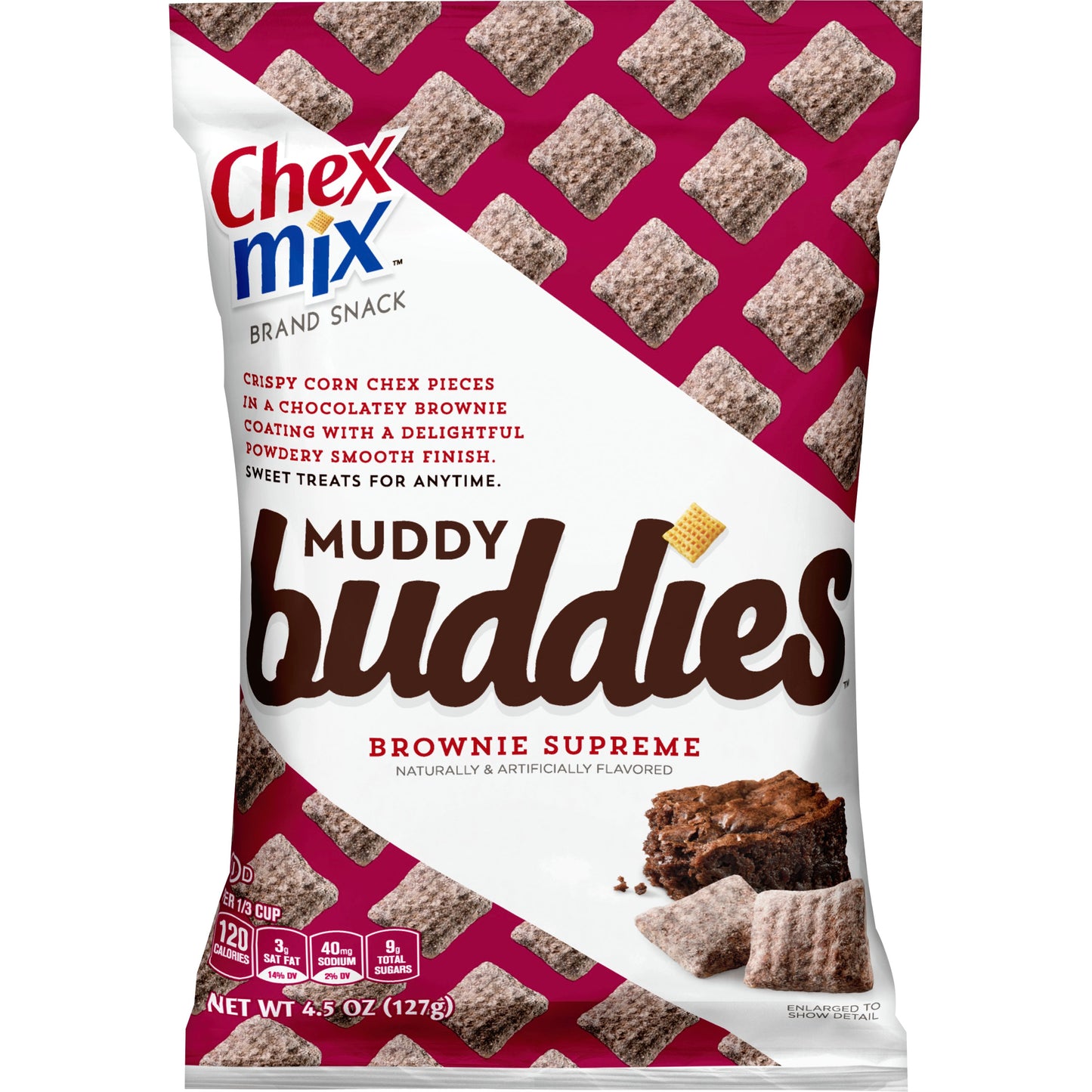 Chex Mix™ Muddy Buddies™ Snack Mix Brownie Supreme 4.5 Ounce Size - 7 Per Case.