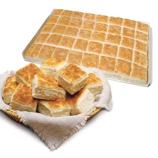 Bridgford Old South Buttermilk Biscuits Layer 120 Piece - 1 Per Case.