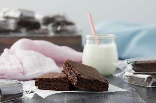 Cookietree Gourmet Chocolate Brownie Individually Wrapped Thaw & Serve 3 Ounce Size - 36 Per Case.