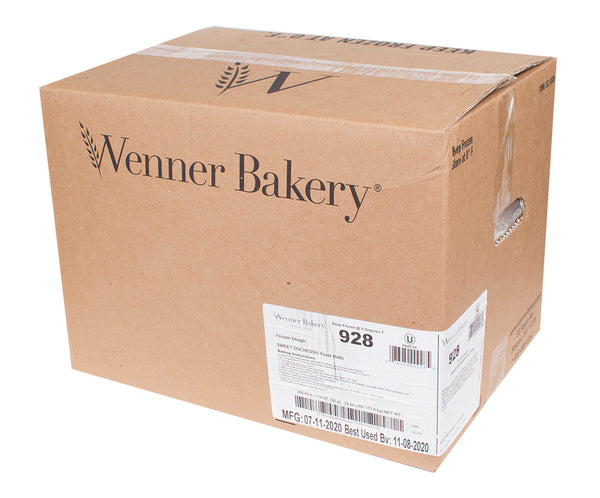 Wenner Bakery Sweet Duchess Yeast Rolls Dough 1.9 Ounce Size - 250 Per Case.