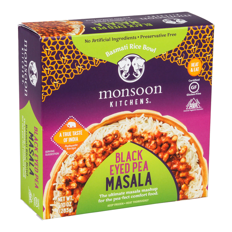 Black Eyed Pea Masala Rice Bowl 10 Ounce Size - 6 Per Case.