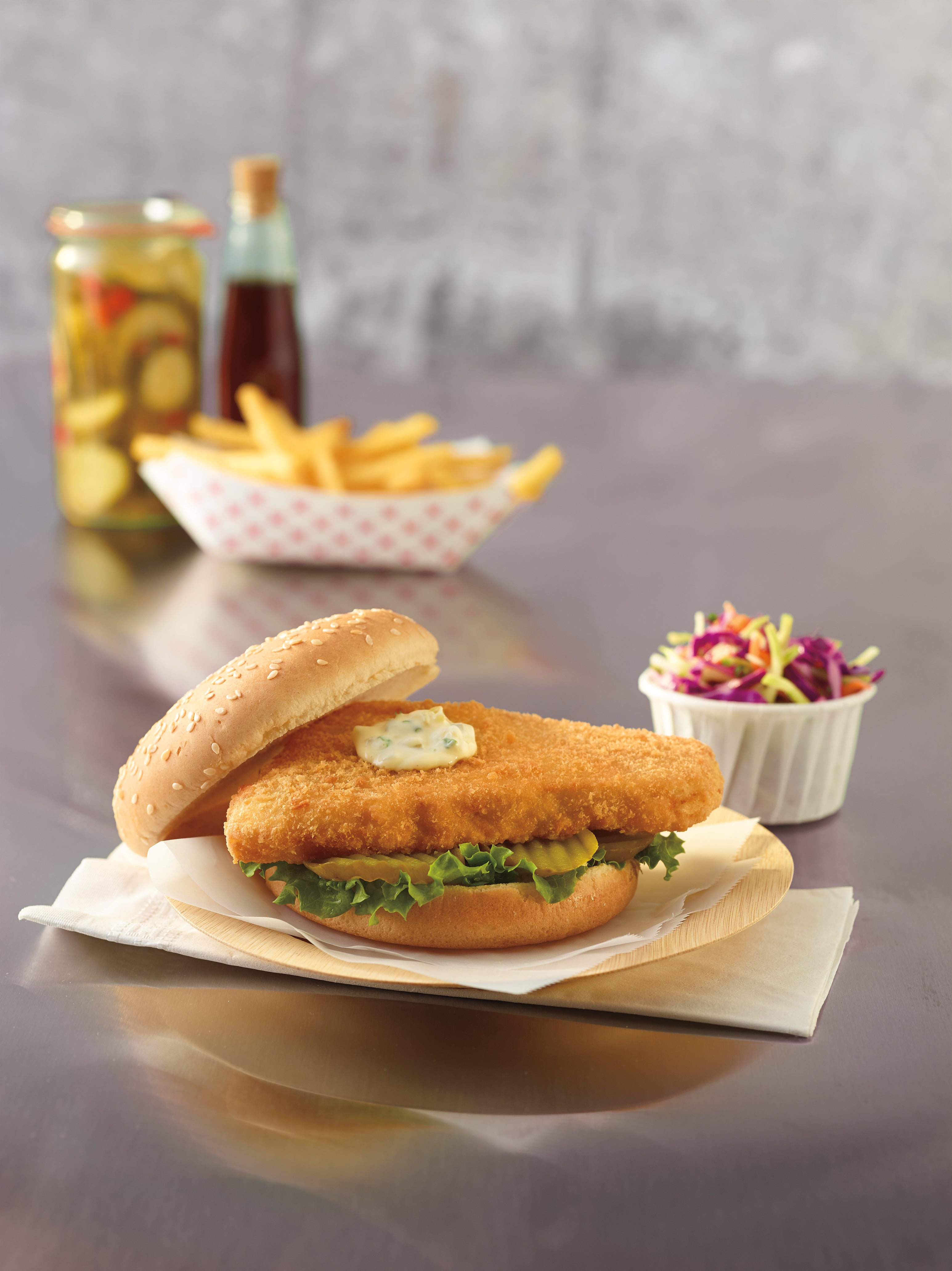 Crunchy Panko Raw Breaded Cod Wedge Portions 10 Pound Each - 1 Per Case.