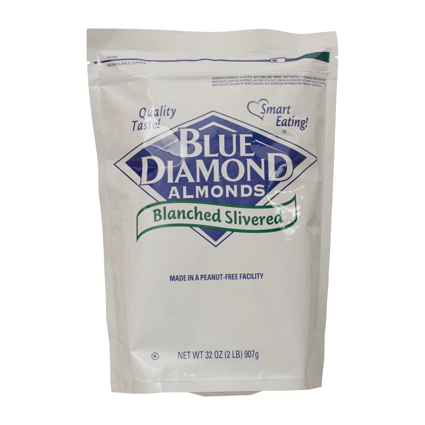 Blue Diamond Almonds Almonds Blanched Slivered 2 Pound Each - 4 Per Case.