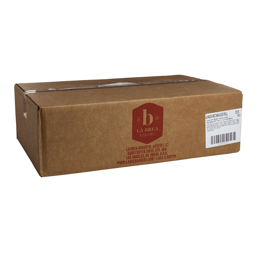 Bread Roll Sandwich White 6" 3" Rectangularsliced Parbaked Frozen Bulk Bag 3.6 Ounce Size - 40 Per Case.