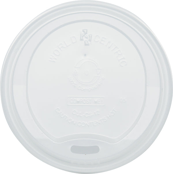 Cup Lids Cpla Compostable 1000 Each - 1 Per Case.