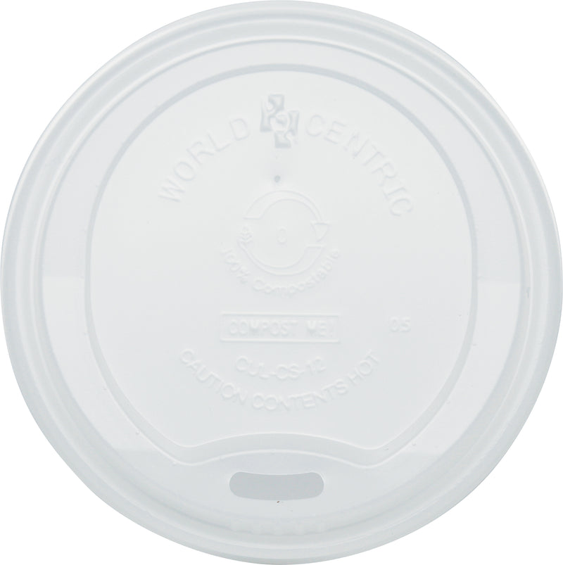 Cup Lids Cpla Compostable 1000 Each - 1 Per Case.