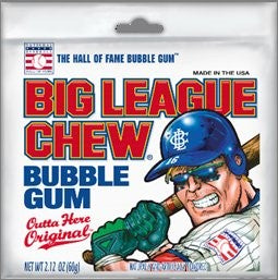 Big League Chew Bubblegum Org 2.12 Ounce Size - 108 Per Case.