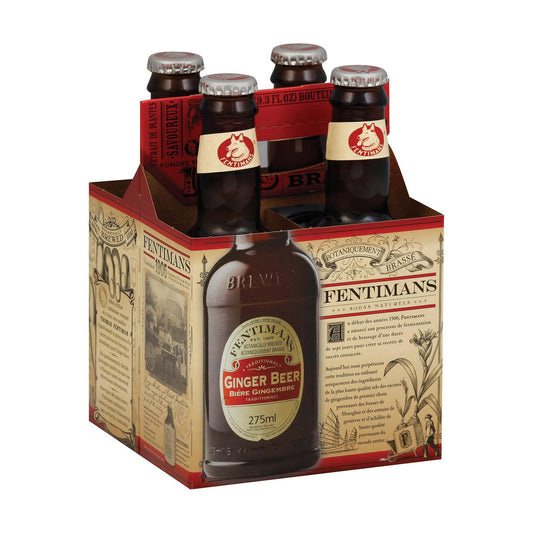 Fentimans North America Ginger Beer - Beer - Case of 6 - 9.3 FL Ounce.